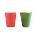 thumbnail image 1 of 40Pcs Paper Cups (9Oz) - Plain Solid Colours Birthday Party Tableware Catering - 20Pcs Green & 20Pcs Red, 1 of 7