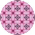 thumbnail image 1 of Ahgly Company Machine Washable Indoor Round Transitional Magenta Pink Area Rugs, 6' Round, 1 of 7