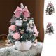 thumbnail image 1 of Adornos Navideños, Mini Árbol de Navidad con Cuentas Flocadas, Adorno Navideño de Escritorio, Árbol de Navidad Pequeño., 1 of 7