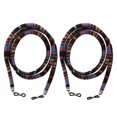 thumbnail image 4 of Correa de gafas de sol para gafas 4pcs para adultos, niños, 76 cm, morado / negro, 4 of 9