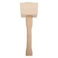 thumbnail image 1 of Carpenter Beech Hammer Practical Woodworking Tool Carpentry DIY Projects Knocking Wooden Pieces 24.00X8.00X4.50CM 1Pcs, 1 of 3