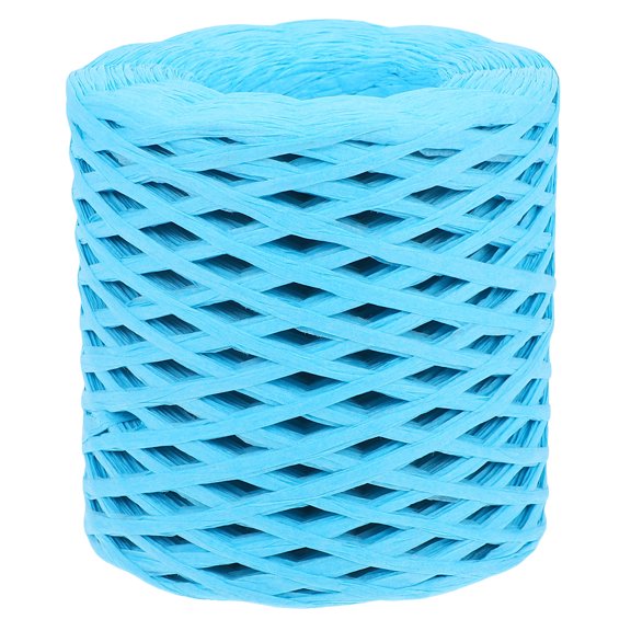 KAJNBN 1 Roll Raffia Yarn for Crochet and Bouquet Decoration Natural Color 78.74X0.16X0.04In