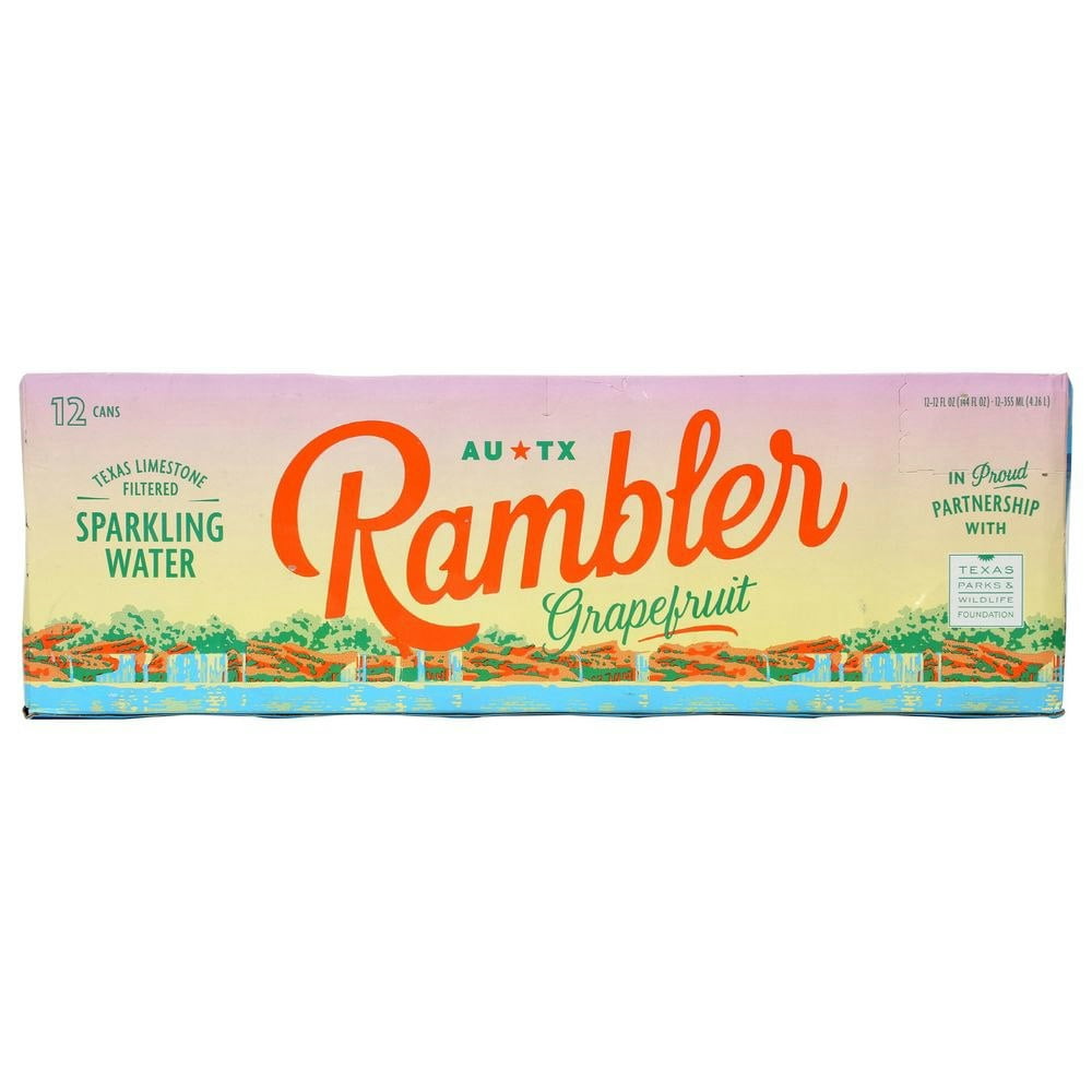 (Pack Of 2) Rambler Sparkling Water Grapefruit 144 Fl Oz