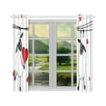 thumbnail image 3 of CADecor Valentines Love Window Kitchen Curtain, Sheep with Love Heart Window Treatment Panel Curtains,26x39 inches,Set of 2, 3 of 3