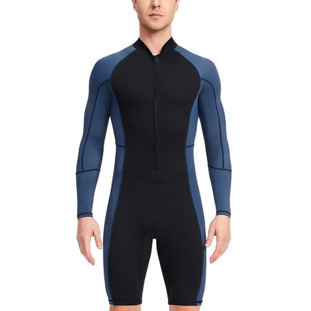 Eigraketly Traje de neopreno para hombre, accesorios duraderos para deportes acuáticos, suministros deportivos, ropa de natación de plástico, Deportes acuáticos Azul oscuro SG