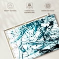thumbnail image 6 of Elephant Stock Teal Abstract Wall Art - Horizontal Canvas Wall Art - Living Room Wall Decor - Abstract Canvas - White And Teal Decor - 12" x 8", 6 of 8