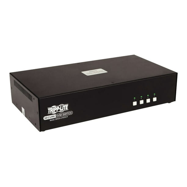 Tripp Lite Secure KVM Switch 4-Port Dual-Monitor HDMI 4K NIAP CAC PP3.0 TAA  - KVM / audio / USB switch - 4 x KVM / audio / USB - 1 local user - 