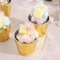 thumbnail image 5 of Efavormart 6 Pack | 3" Gold Plastic Party Favor Bucket-Containers, Mini Succulent Nursery Planters, Flower Pot Crafts, 5 of 11