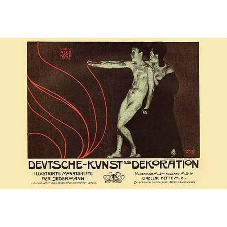 German Art Decoration Magazine by Subscription Poster Print by Alphonse