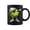 Black, variant on Dabbing Tennis Ball Coffee Mugs