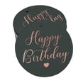 thumbnail image 1 of Inkdotpot Rose Gold Foil Paper Hang Tag Happy Birthday Favor Tag 50 Piece, 1 of 6