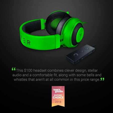 Razer - Kraken Tournament Edition Wired Stereo Gaming Headphones for PC, Xbox X|S, Xbox One, Switch, PS5, and PS4 - Green