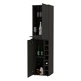 thumbnail image 4 of FM FURNITURE Maya Tall Bar Cabinet  Black Wengue Engineered Wood, 4 of 8