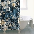 thumbnail image 4 of Waterproof Beautiful Colorful Floral Shower Curtain 72x72 Inch Boho Style Polyester Unique Shower Curtain for Bathroom Hotel Home Decor with 12 Plastic Hooks, 4 of 5