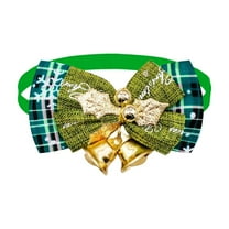Grrvtrz Christmas Bow Tie Pet Bow Tie Fashion Collar Dog Clothing Pet Supplies,Holiday Products,Christmas Decorations