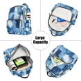 thumbnail image 5 of FORMRS Mini Backpack Purse for Women Travel Daypack Casual Shoulder Bag, Blue Pattern, 5 of 7