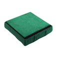 Foldable Storage Ottoman Cube Foot Rest, Green (2 Pack)
