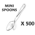 thumbnail image 5 of Loreso Mini Spoons, Clear Plastic Disposable Mini Dessert Spoons For Miniature Dessert Cups, Tasting Party, Sampling, Ice Cream, Small Catering Supplies, 5 of 6