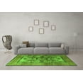 thumbnail image 3 of Ahgly Company Indoor Square Oriental Green Modern Area Rugs, 5' Square, 3 of 4