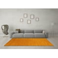 thumbnail image 3 of Ahgly Company Indoor Square Abstract Yellow Contemporary Area Rugs, 7' Square, 3 of 4