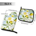 thumbnail image 2 of Yellow Lemons Oven Mitts and Pot Holders Sets, Lemon Oven Mitts, Lemon Heat Resistant Potholder Kitchen Decor for Cooking Baking BBQ Grilling, Lemons Oven Glove Set,Lemon Kitchen Decor, 2 of 6