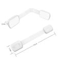thumbnail image 3 of Buy 2 get 10% off Safety Strap Locks (7 Pack) For Fridge, Cabinets, Drawers, Dishwasher & More, Toilet- Adjustable Strap, No Drilling Required,Easy Installation, White, 3 of 5