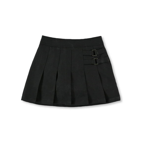 french toast uniforms girls' scooter skort (black 06)