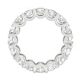 thumbnail image 3 of Charles & Colvard 14K White Gold Moissanite 4.5mm Round Eternity Band-Size 4.5 4.95cttw DEW, 3 of 8