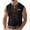 Black, variant on Men's Tank Tops Muscle Gym Tank Top Fashionable Men's V neck Lace Up Printed Embroidered Sleeveless Top Summer Workout Gym Shirts