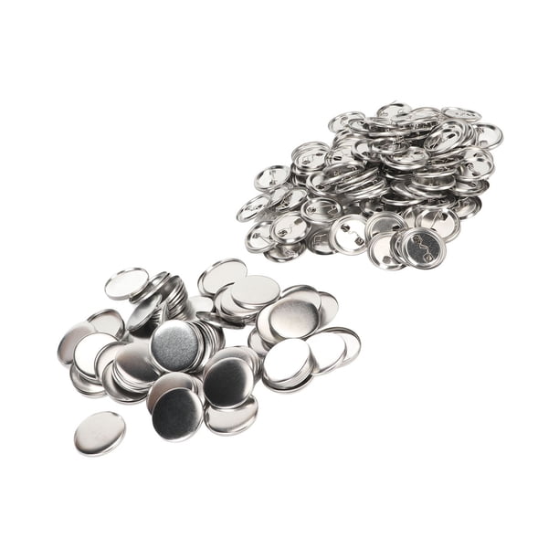 100 Piezas De Botón De Alfiler Establecidos, Botones De Plástico De Plástico De Metal Resistentes Que Hacen Suministros Para La Máquina Del Fabricante De Alfileres