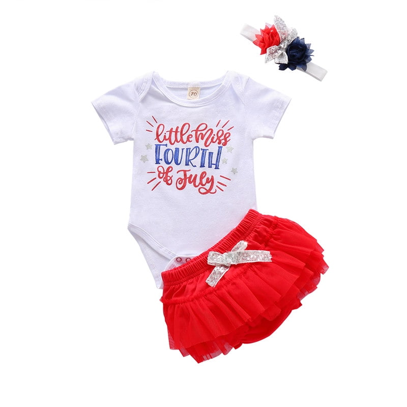 4th of july outfits for baby girl walmart