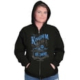 thumbnail image 4 of Christian Prayer Jesus Christ Quote Unisex Fleece Graphic Zip Up Hoodie Brisco Brands 4X, 4 of 5