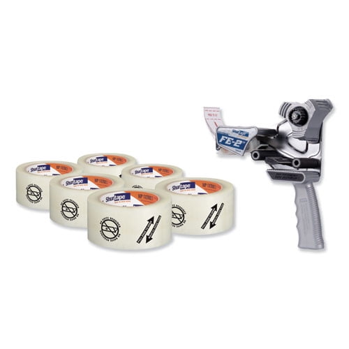 Folded Edge Tape Dispenser With Folded Edge Tape With 6 Rolls Of Tape