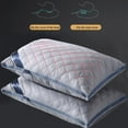 thumbnail image 4 of 1PC Luxury Hotel Collection Bed Pillow for Sleeping, Queen Size Pillows for Bed, Soft Comfortable Skin-friendly, for Back, Stomach or Side Sleepers,29"L x 19"W, 4 of 9