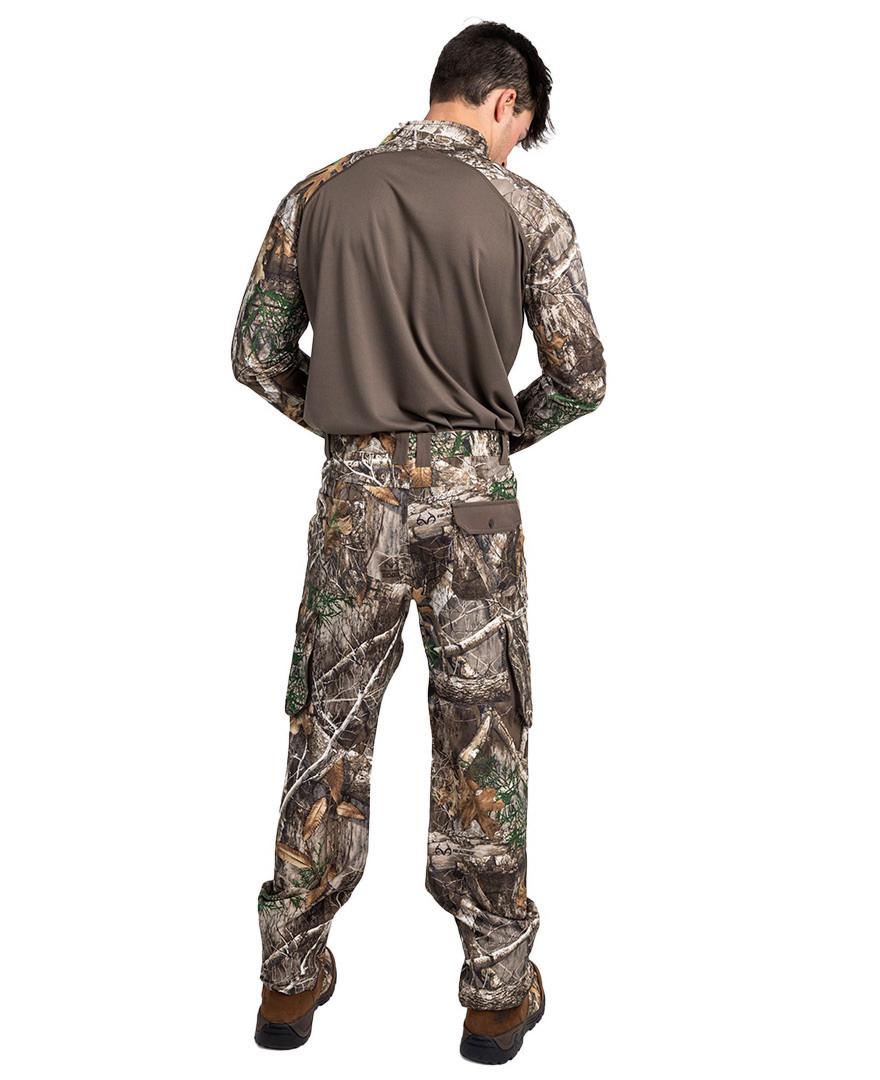 Realtree Men's All-Season Hunting Cargo Pants – EDGE Camo, Stretch Fabric, 6 Pockets, Sizes S–5XL