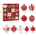 thumbnail image 2 of 42 Piece Christmas Tree Ornament Set with Festive Colored Illustrations and Patterns for Holiday Decorating 42PCS, 2 of 5