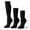 Black, variant on Women’s Cotton Slouch Socks 3 Pairs, Knee High Scrunch Boot Socks, Extra Long All Season Comfort, Made in USA (3 Pairs Ivory)