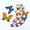 B, variant on 3D Butterfly Wall Stickers 12PCS Double Wings, Colorful Butterfly Decals for Window Refrigerator Bedroom, Reusable Butterfly Decorations for Home Office Party, 3D Butterfly Wall Art