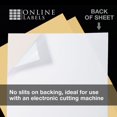 thumbnail image 2 of Yellow Sticker Paper, 8.5 x 11 Full Sheet Label, 100 Sheet Pack, Inkjet or Laser Printer, Online Labels (Color: Tan), 2 of 9
