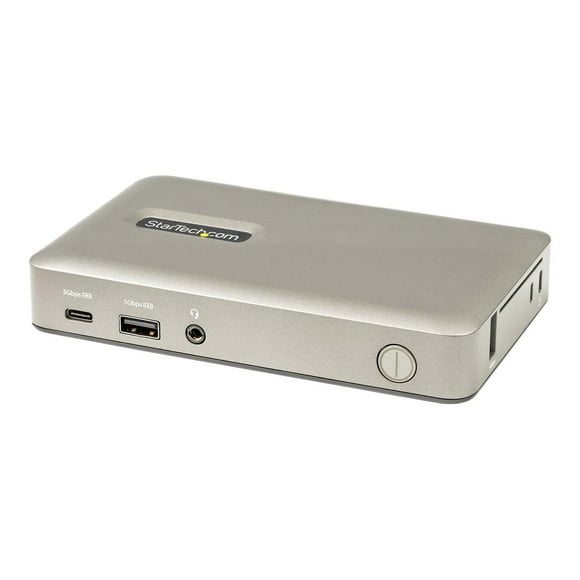 StarTech.com USB C Dock, USB-C to DisplayPort 4K 30Hz or VGA, Mini USB-C Laptop Docking Station with 65W USB Power Delivery Charging, 4-Port USB 3.1 Gen 1 Hub, GbE - Universal USB Type C Port Replicator - Docking station - USB-C 3.1 Gen 1 - VGA, DP - 1GbE - TAA Compliant