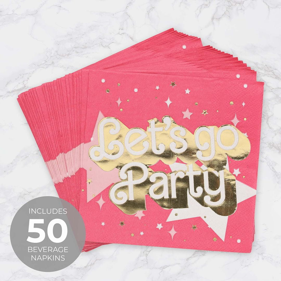 Canopy Street Lets Go Party Beverage Napkins - Thumbnail 4