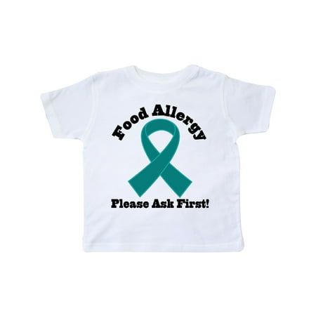 

Inktastic Food Allergy Teal Ribbon Gift Toddler Boy or Toddler Girl T-Shirt