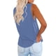 thumbnail image 4 of Camisetas sin mangas con cuello en V camisetas sin mangas para mujer camisa delgada cuello en V sin mangas camiseta sin mangas color sólido casual ajuste holgado ANGGREK Otros, 4 of 4