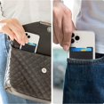 thumbnail image 3 of Soporte para tarjeta de crédito para teléfono celular, billetera adhesiva, bolsillo adhesivo, funda universal expandible para teléfono inteligente, funda para tarjeta de identificación (negro, paquete, 3 of 5