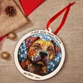thumbnail image 5 of Tan Pitbull Stained Glass Suncatcher Ornament – Holiday Ornament with Text for Loved Ones, Family & Friends, Christmas 2025 Decoration, 5 of 6