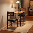 thumbnail image 2 of Kojooin Dining Table Set for 2, Dining Table and Chairs Set of 2, 3 Piece Dining Table Set with Spiral Table Legs for Small Spaces, Kitchen, Apartment, 2 of 8