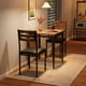 thumbnail image 1 of QinaQin Comedor de 3 piezas ahorrador de espacio para 2 personas, mesa y sillas con patas metálicas en espiral, ideal para departamento o comedor compacto, 1 of 8