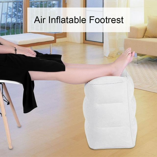 Almohada Inflable NikouMX Reposapiés de Viaje Color Gris