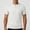 White, variant on Men's Short Sleeve T-Shirt Summer Loose Casual Thin Breathable Crew Neck Top Soft Polyester Relaxed Fit for Beach Vacation Work Daily Wear Mens Fashion