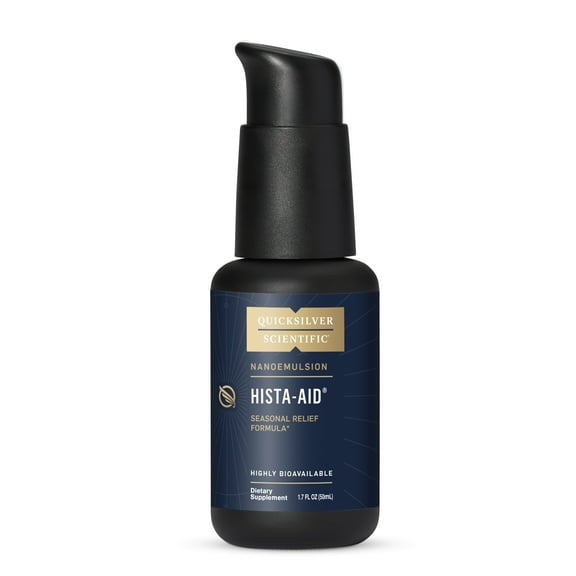Quicksilver Scientific Nanoemulsified Hista-Aid - Flavonoids to Help Maintain Healthy Histamine Levels - Liposomal Vitamin C, DIM, Luteolin & Quercetin Liquid (50ml)